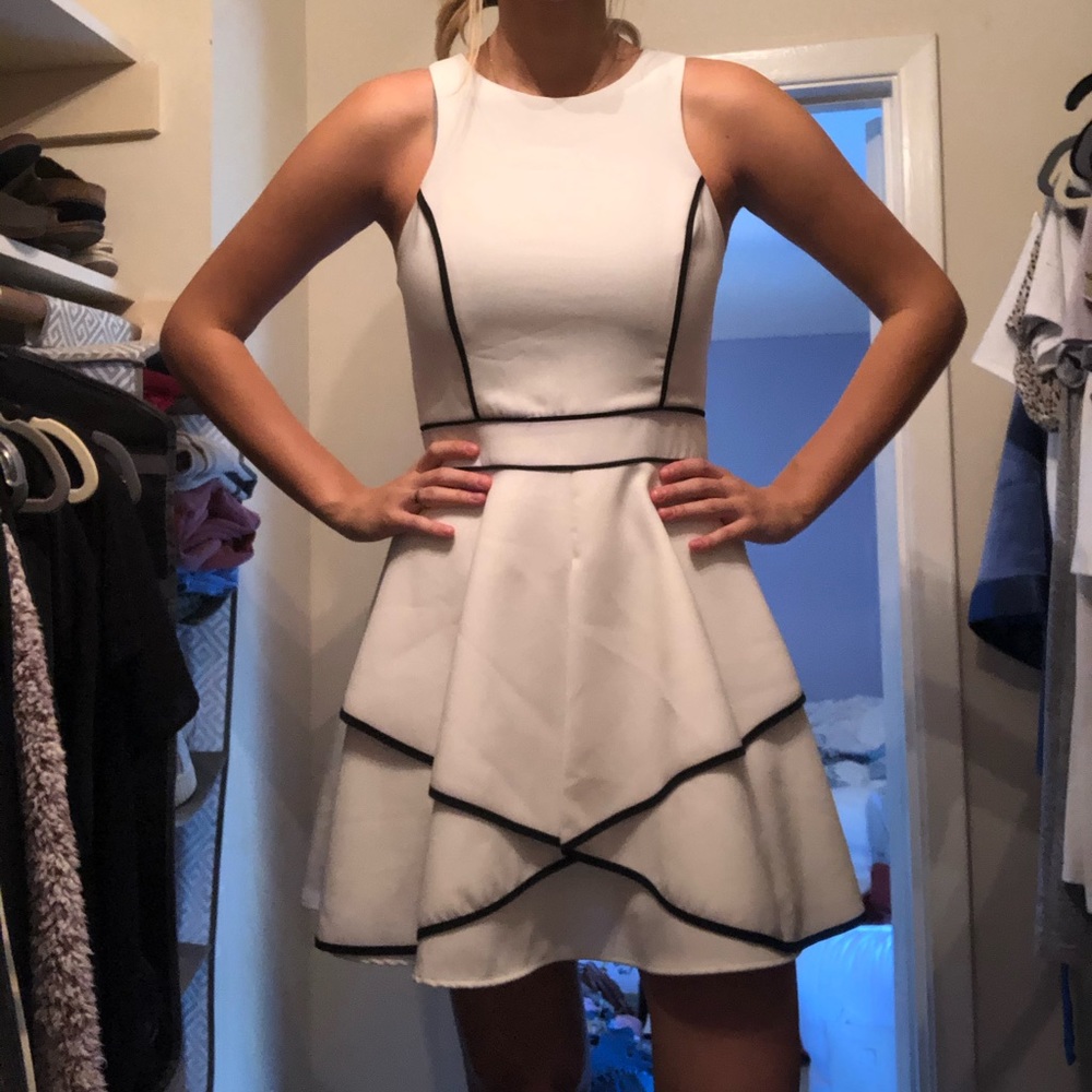Black and white dress